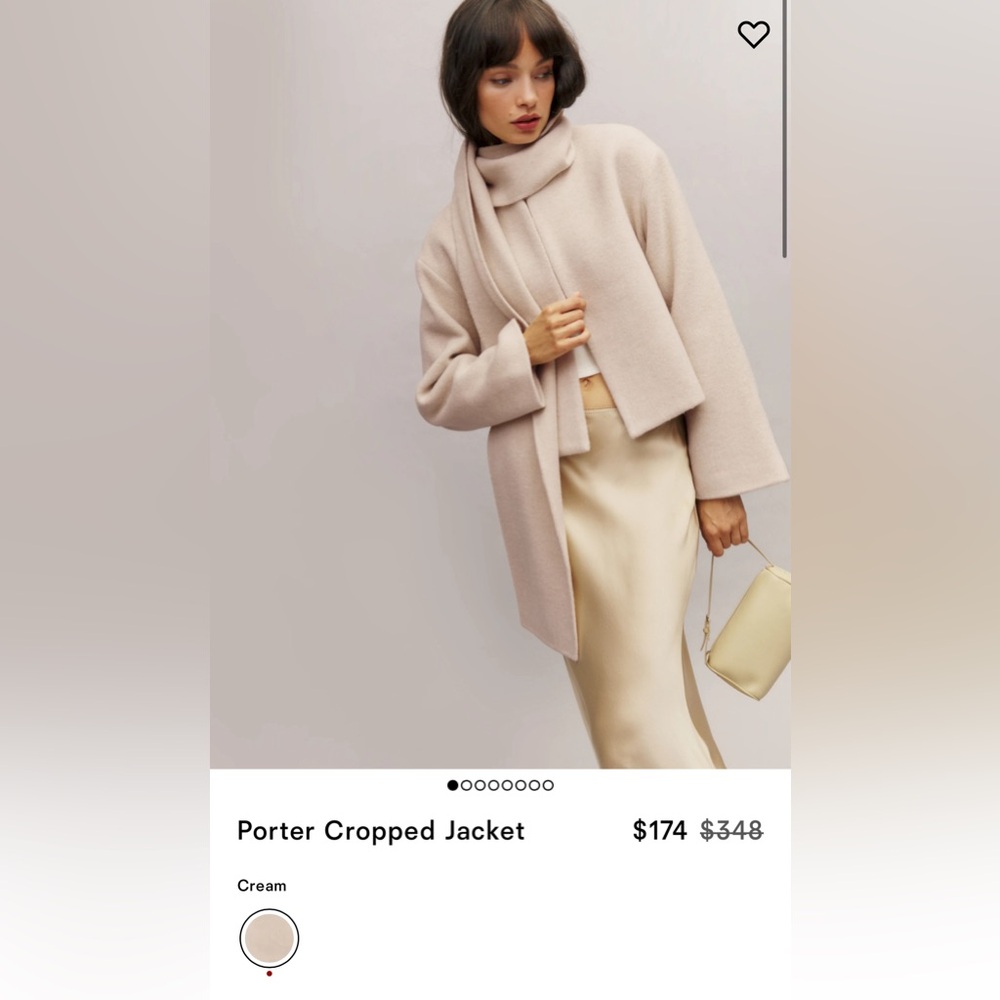 Reformation Porter Cropped Jacket